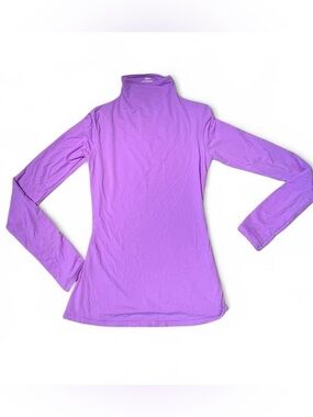 NWT Skims Purple Mockneck Long-sleeve Top Shirt New With Tags Small S